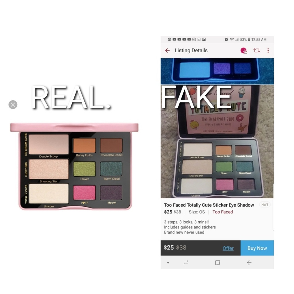 WARNING!! REAL VS FAKE KNOW WHAT YOUR BUYING - Picture 3 of 5